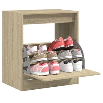 Vidaxl vidaXL Omarica za čevlje sonoma hrast 60x42x69 cm material na osnovi lesa