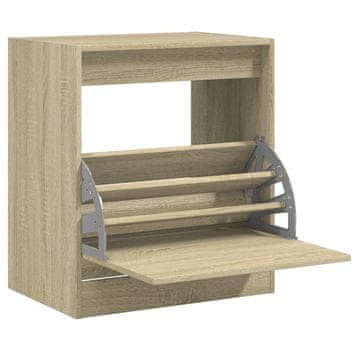 Vidaxl Omarica za čevlje sonoma hrast 60x42x69 cm inženirski les