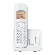 slomart brezžični telefon panasonic kx-tgc210spw bela jantar