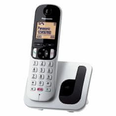 slomart brezžični telefon panasonic kx-tgc250 siva srebrna