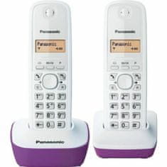 slomart brezžični telefon panasonic kx-tg1612frf vijoličasta