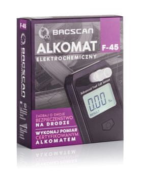 BACscan BACscan F-45 merilnik alkoholiziranosti, 0 - 4% BAC, črn