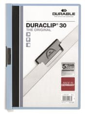 Durable Trajne preglednice DURACLIP 30, A4, svetlo modra