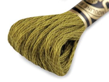 Vezeninska preja DMC Mouliné Spécial Cotton - olivine