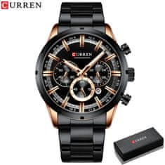 Curren 8355 New Fashion Chronograph Quartz Watch za moške - iz nerjavečega jekla Luksuzni športni ura, Top Brand Elegance in Relogio Masculino 