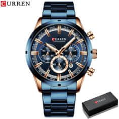 Curren 8355 New Fashion Chronograph Quartz Watch za moške - iz nerjavečega jekla Luksuzni športni ura, Top Brand Elegance in Relogio Masculino 