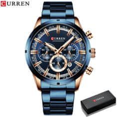 Curren 8355 New Fashion Chronograph Quartz Watch za moške - iz nerjavečega jekla Luksuzni športni ura, Top Brand Elegance in Relogio Masculino