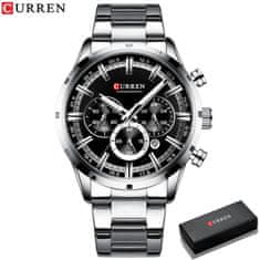 Curren 8355 New Fashion Chronograph Quartz Watch za moške - iz nerjavečega jekla Luksuzni športni ura, Top Brand Elegance in Relogio Masculino