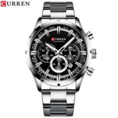 Curren 8355 New Fashion Chronograph Quartz Watch za moške - iz nerjavečega jekla Luksuzni športni ura, Top Brand Elegance in Relogio Masculino