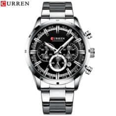 Curren 8355 New Fashion Chronograph Quartz Watch za moške - iz nerjavečega jekla Luksuzni športni ura, Top Brand Elegance in Relogio Masculino 