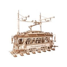 Robotime Rokr 3D lesena sestavljanka Tramvaj 374 kosov