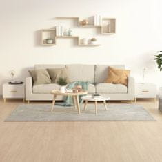 Vidaxl Klubska mizica 2 kos visok sijaj bela 50x50x40 cm inžen. les