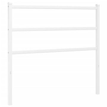 Vidaxl Kovinsko nadomestno vzglavje belo 100 cm