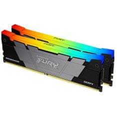 Kingston Fury Renegade RGB pomnilnik (RAM), 32 GB (2x 16 GB kit), DDR4, 3600 MHz, CL16, DIMM (KF436C16RB12AK2/32)