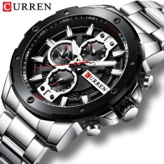 Curren 8336 Moški moda iz nerjavečega jekla Chronograph Watch priljubljena velika izbira Japonska Quartz poslovne zapestne ure 