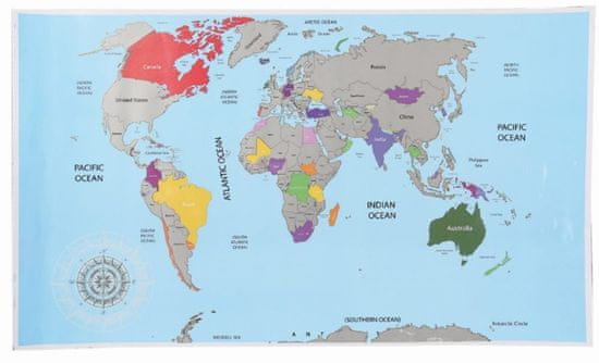 Popron.cz Zemljevid sveta s praskami