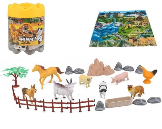 Mac Toys Set živali na kmetiji 25 kosov