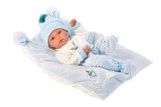 Llorens 63555 NEW BORN BOY, realistična dojenčkova lutka z vinilnim telesom, 35 cm