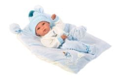 Llorens 63555 NEW BORN BOY, realistična dojenčkova lutka z vinilnim telesom, 35 cm