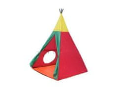 Popron JOY PARK Otroški šotor Indijanec I, rdeče-rumeno-zelena