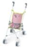 90089 Zložljiv voziček za lutke, roza, 56 cm