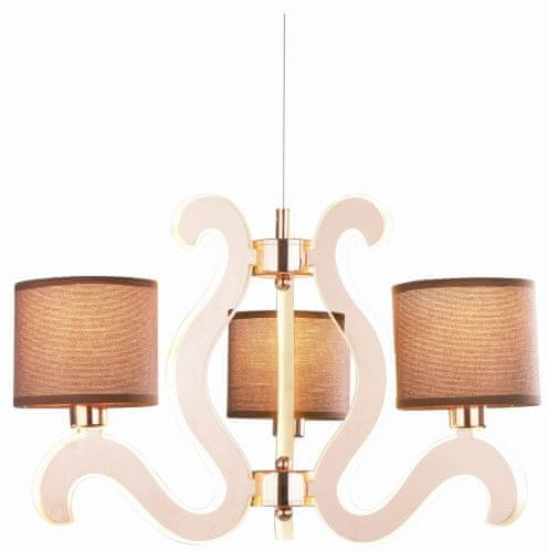 shumee AMBROZIJA 3 VISEČA SVETILKA 3X40W E14 + 18,4W LED BAKER