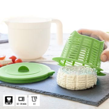 InnovaGoods KALUP ZA PRIPRAVO SVEŽEGA SIRA Z NAVODILI IN RECEPTI FREASHY INNOVAGOODS