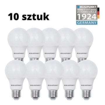 shumee Set 10 kosov - Blaupunkt E27 LED žarnice 12W, naravne barve