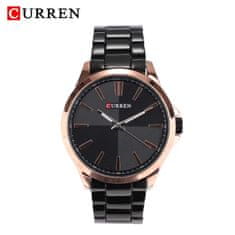 Curren CURREN 8322 Lepi moški Quartz Watch Enostavno, vendar priljubljeno iz nerjavečega jekla trak Watch Quartz Moški black