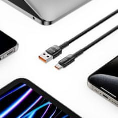 Tech-protect Ultraboost Evo kabel USB / USB-C 100W 5A 2m, črna