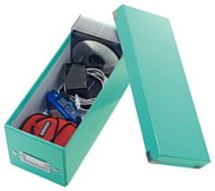 Leitz WOW Click-N-Store škatla za arhiviranje CD-jev - A4, ledeno modra