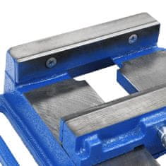 Vidaxl Primež za vrtalni stroj moder 150 mm lito železo