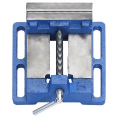 Vidaxl Primež za vrtalni stroj moder 121 mm lito železo