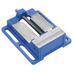 Vidaxl Primež za vrtalni stroj moder 121 mm lito železo
