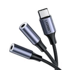 Ugreen USB-C na 3.5 mm avdio 2x 25cm - polybag
