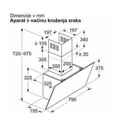 Bosch Serie 2 DWK85DK60 stenska napa, črno steklo