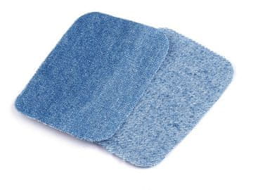 Likalni obliži iz džinsa 7,6x4,9 cm - svetlo modra