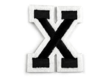 Črke za likanje - "X" črna (10 kosov)