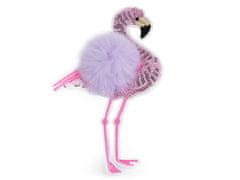 Oglaševalni flamingo s krznom - (44) vijolična svetloba (10 kosov)