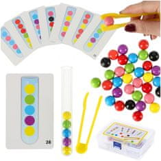 Ikonka Aga Izobraževalne puzzle barvne montessori kroglice