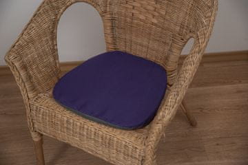 Ljubki dom Podsedák na židli Standard tmavě fialový