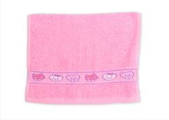 Ljubki dom Otroška brisača KIDS roza 30x50 cm