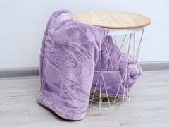 Ljubki dom Luksuzna svetlo vijolična puhasta deka iz mikropliša, 150x200 cm
