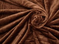 Ljubki dom Temno rjava mikropliš deka VIOLET, 150x200 cm