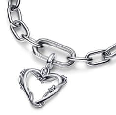 Pandora Romantičen srebrn obesek Heart of Me 792526C00