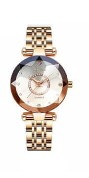Netscroll Elegantna ženska ura, ženska zapestna ura z klasičnim analognim sistemom, nerjaveče jeklo, vodooporna ženska ura, elegantni dizajn, primeren za vse priložnosti, PremiumWatch