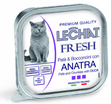 LECHAT EXCELLENCE Fresh mokra hrana za mačke, raca, 100 g
