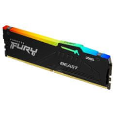 Kingston Fury Beast RAM pomnilnik, 32 GB, 5600 MT/s, DDR5, CL40, XML, RGB, 1 kos (KF556C40BBA-32)