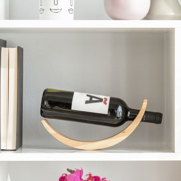 InnovaGoods LEBDEČE LESENO STOJALO ZA VINO WOOLANCE INNOVAGOODS
