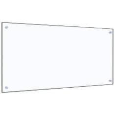 Vidaxl Kuhinjska zaščitna obloga prozorna 100x50 cm kaljeno steklo